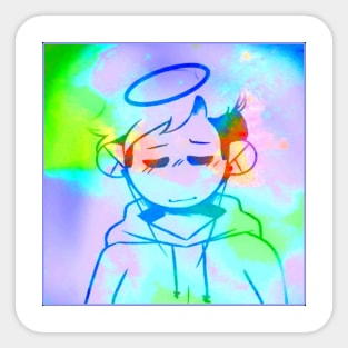 Sad Angel Sticker